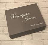 Personalised Honeymoon Memories Keepsake Box