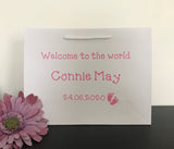 Welcome to the World Personalised Gift Bag