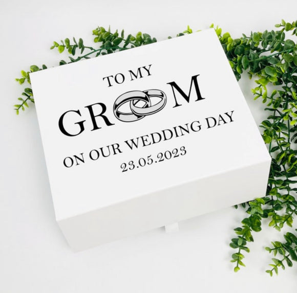 Personalised To My Groom Gift Box