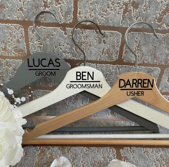 Personalised Adults Wedding Hangers