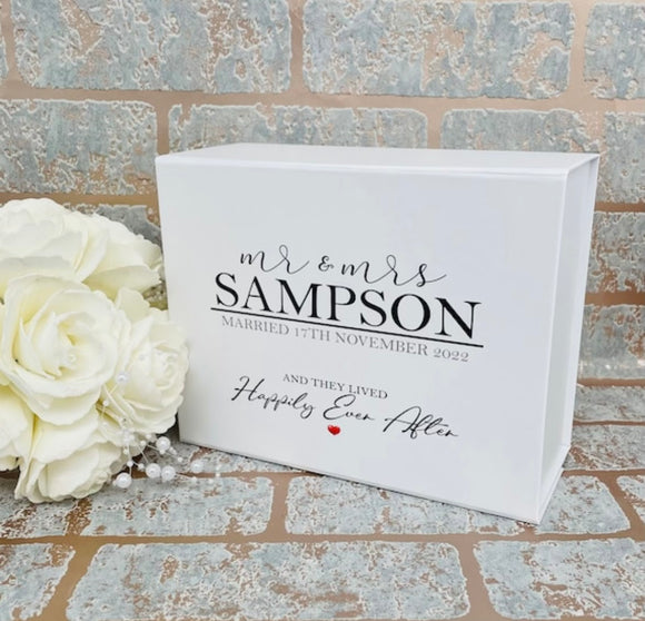 Personalised Mr & Mrs Gift Box Box
