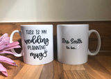 Personalised Wedding Planning Mug